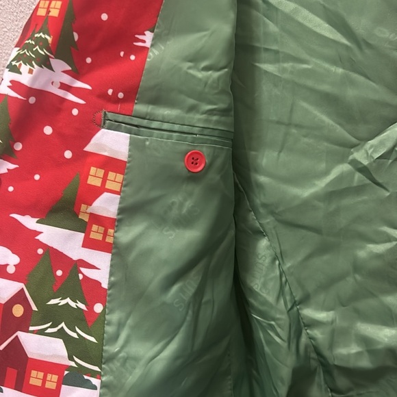 Opposuits Men's Christmas Holiday Print Suit Jacket M - Picture 7 of 9